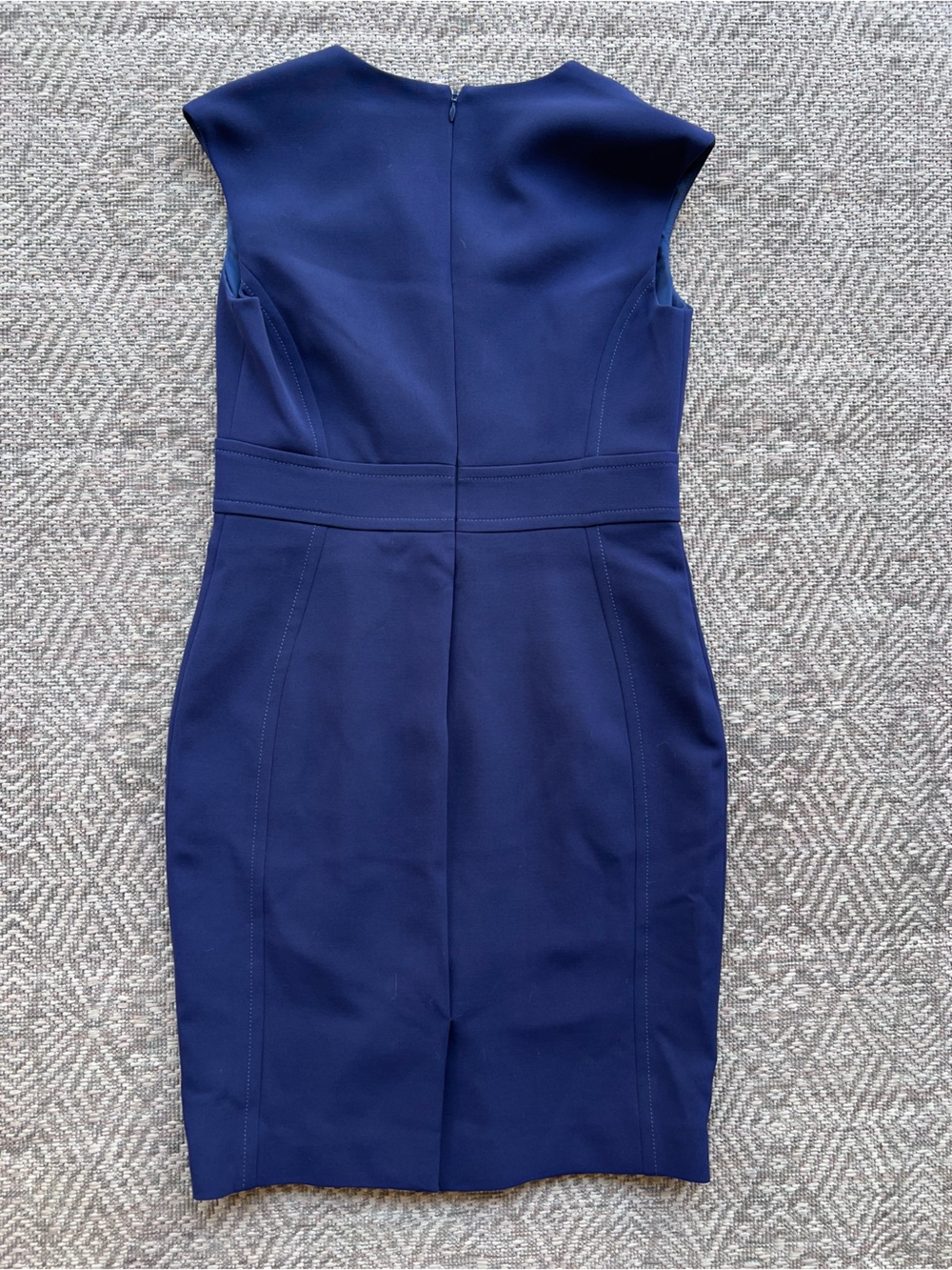 Brooks Brothers Dress 8P Navy Bonotto Italian Fabric Sheath Career Made Portugal - Picture 10 of 10